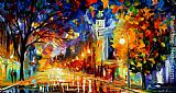 City Gateway Paintings - CITY OF JOY by Leonid Afremov